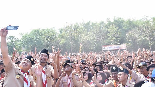 Apel Besar Hari Pramuka Ke-58 Tahun 2019 Kwartir Cabang Gerakan Pramuka Kabupaten Madiun