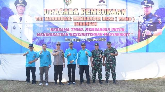 Pembukaan TNI Manunggal Membangun Desa (TMMD) Imbangan 2019 Kabupaten Madiun