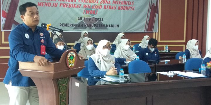 DPMPTSP dan Puskesmas Gantrung Kabupaten Madiun Ikuti Evaluasi Zona Integritas