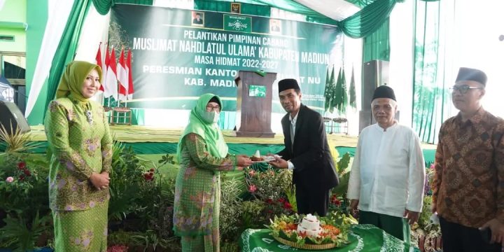 Bupati Madiun Hadiri Pelantikan PC Muslimat NU Kabupaten Maduun Periode 2022-2027