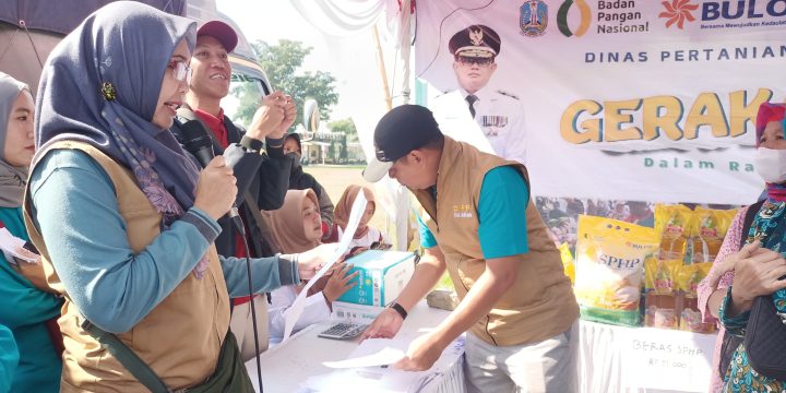 Pemprov Jatim Sediakan Empat Ton Beras SPHP dalam Gerakan Pangan Murah (GPM) di Kecamatan Jiwan